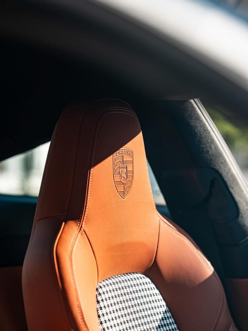 Porsche leather seat interior care